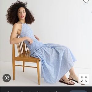 Jcrew liberty of London smocked halter top